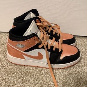 Jordan Kids Sneakers in Black, White, and Orange